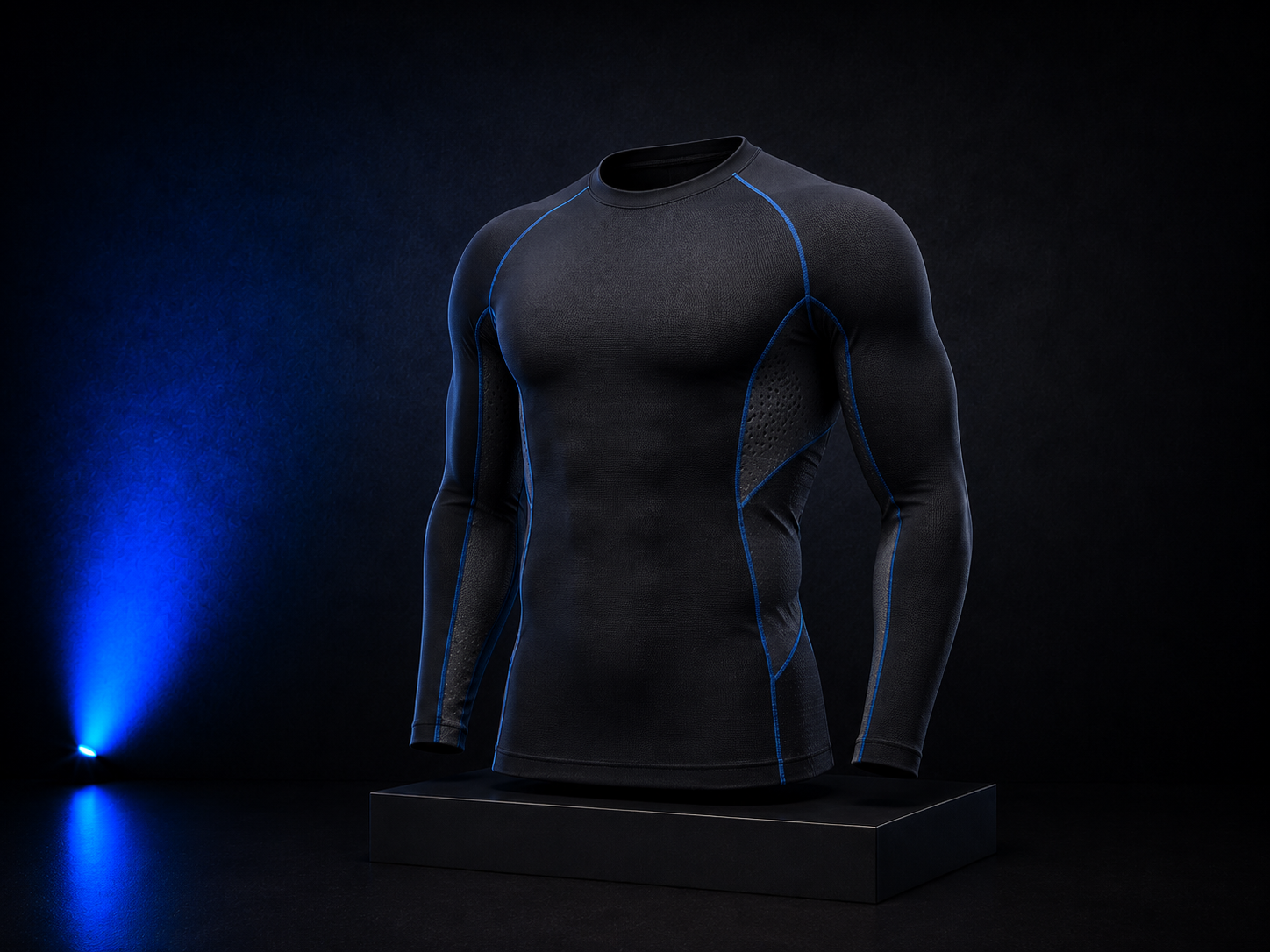 Runner wearing compression leggings