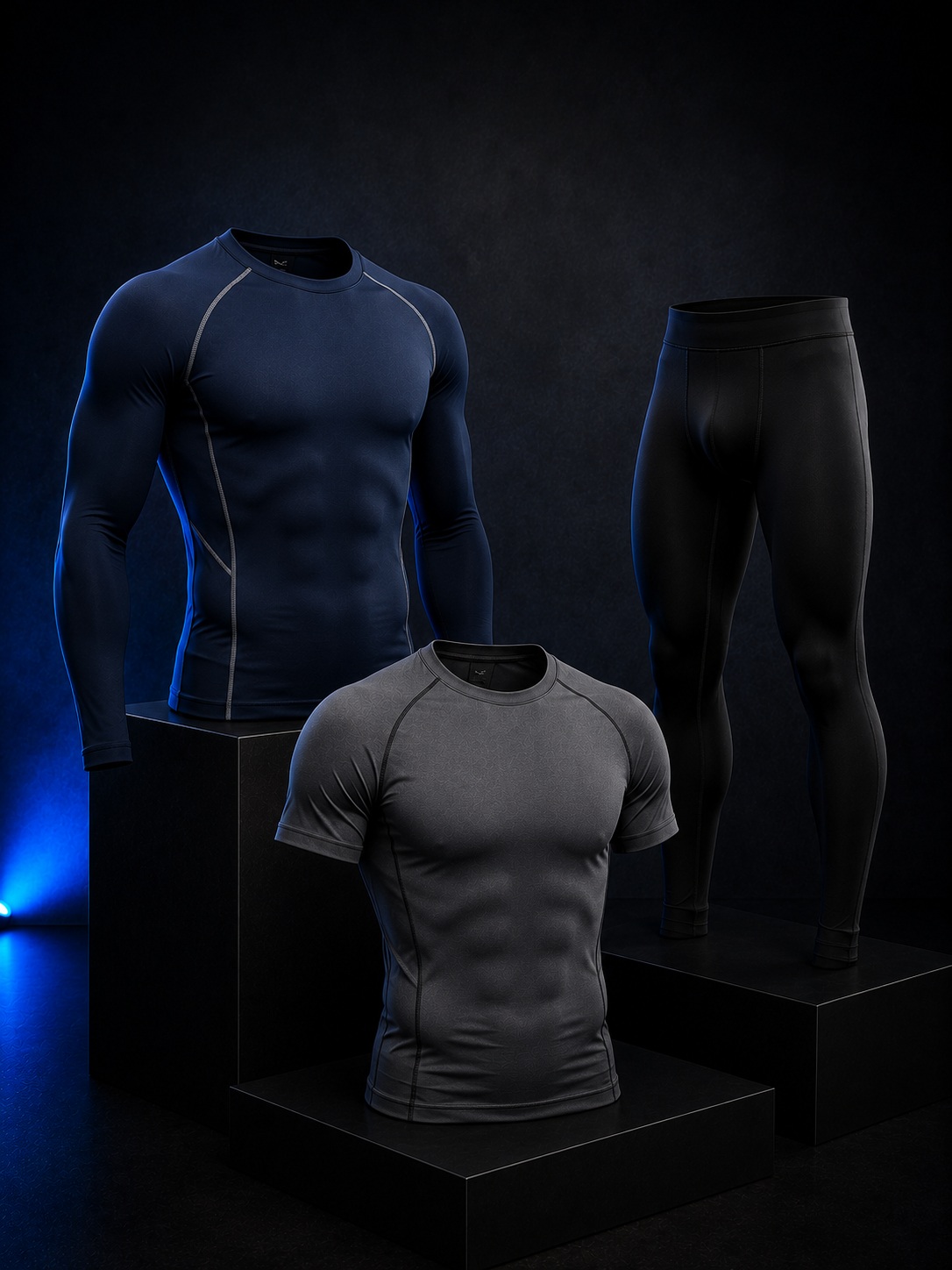 Runner wearing compression leggings