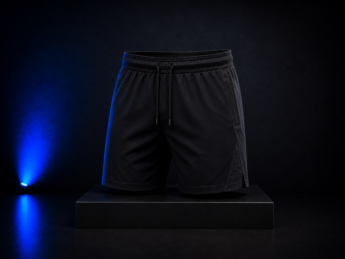 Runner wearing athletic shorts